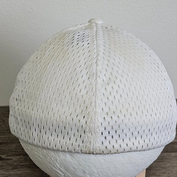 Komatsu FLEXFIT White Distressed Hat  Cap Fitted Heavy Equipment Construction - Picture 4 of 14